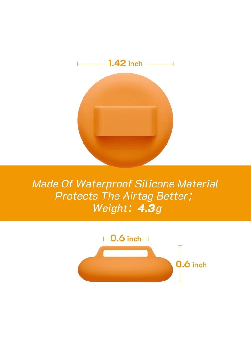 2Pack Airtag Cat Collar Breakaway مع الجرس,طوق القط العاكس مع حامل طوق Apple Airtag Cat,قابل للتعديل 7-12 بوصة,قفل السلامة للقطط الفتاة الصبي,إمدادات الحيوانات الأليفة,الإكسسوارات,الهدايا (البرتقالي) - Image 2